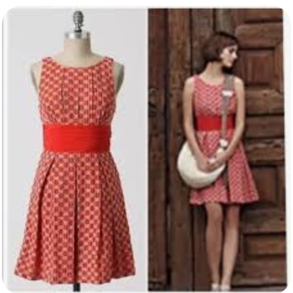 FROCK by TRACY REESE ANTHROPOLOGY SLEEVELESS MIDI DRESS SIZE 2